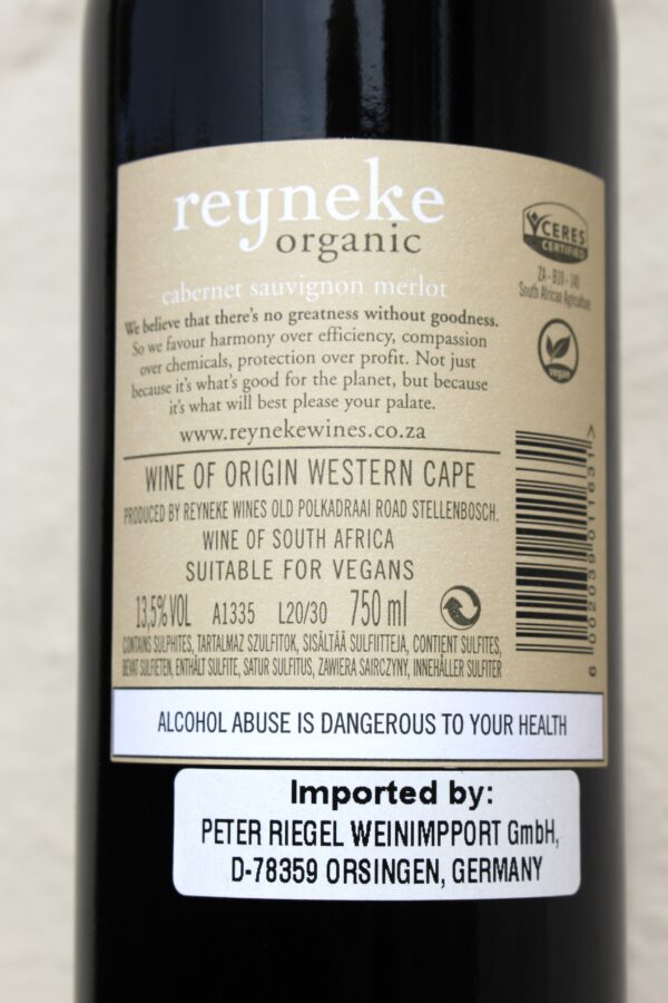 Reyneke Organic - 19 Cabernet Sauvignon Merlot – Bild 6